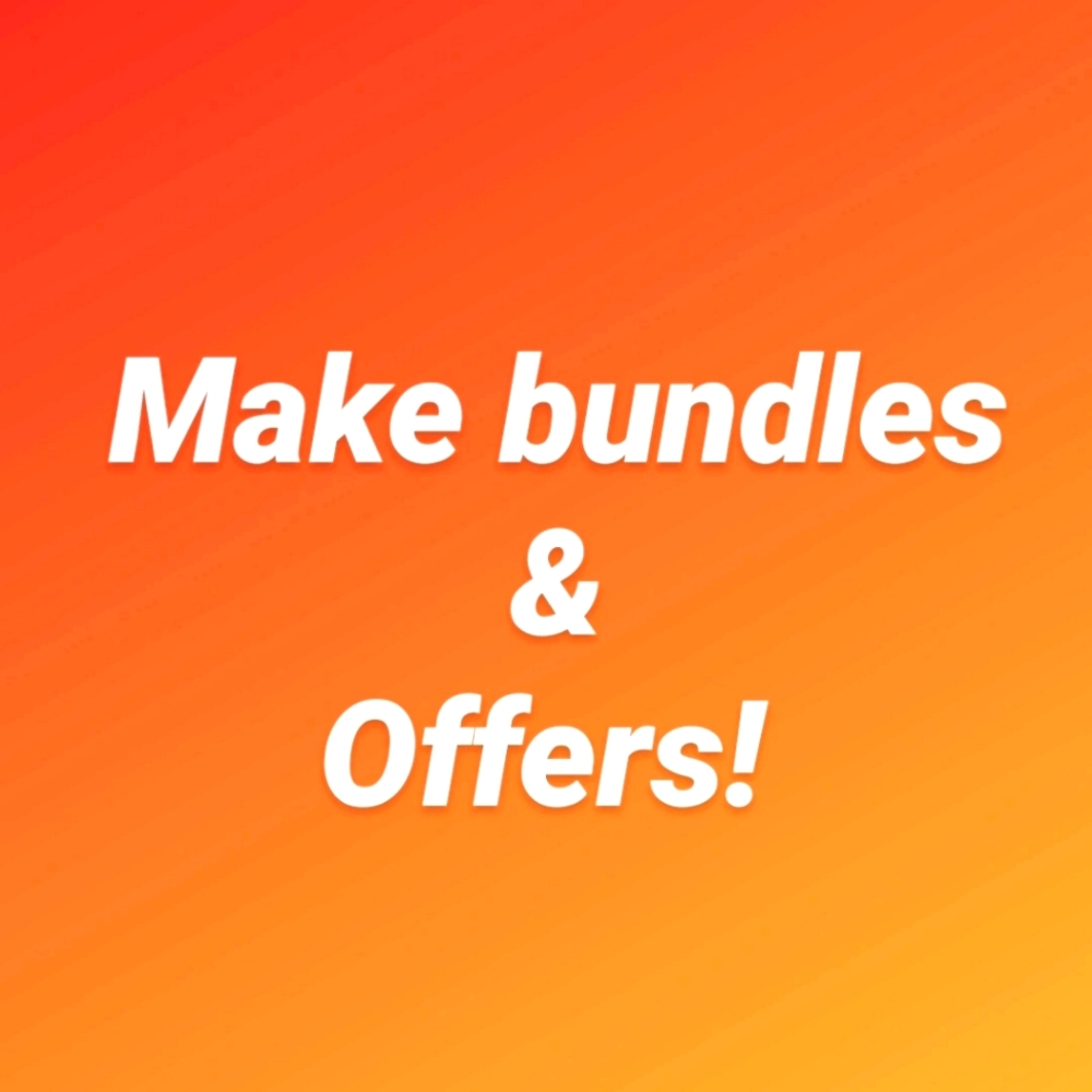 Make bundles and offers. Everything must go!
